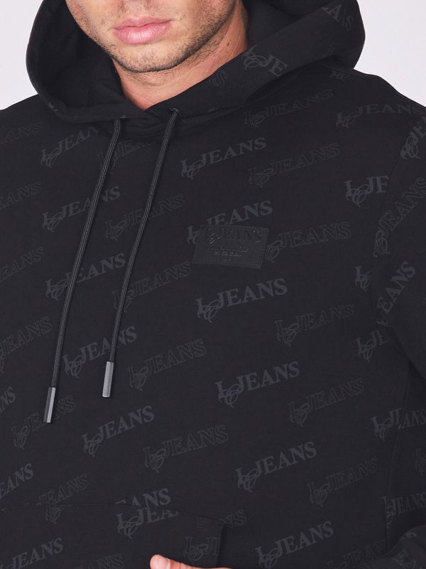 סווטשירט עם הדפס טקסטורה לגברים