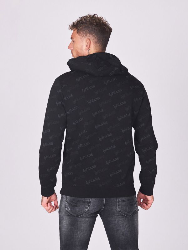 סווטשירט עם הדפס טקסטורה לגברים