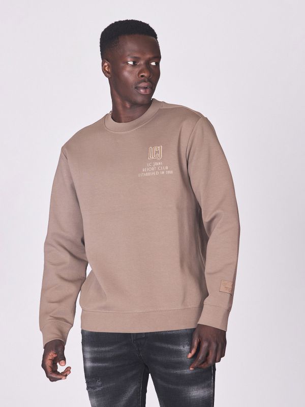 34 סווטשירט אוברסייז עם הדפס לגברים