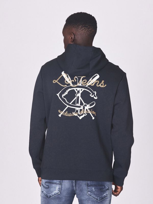 קפוצ’ון עם עיטורים בגב לגברים