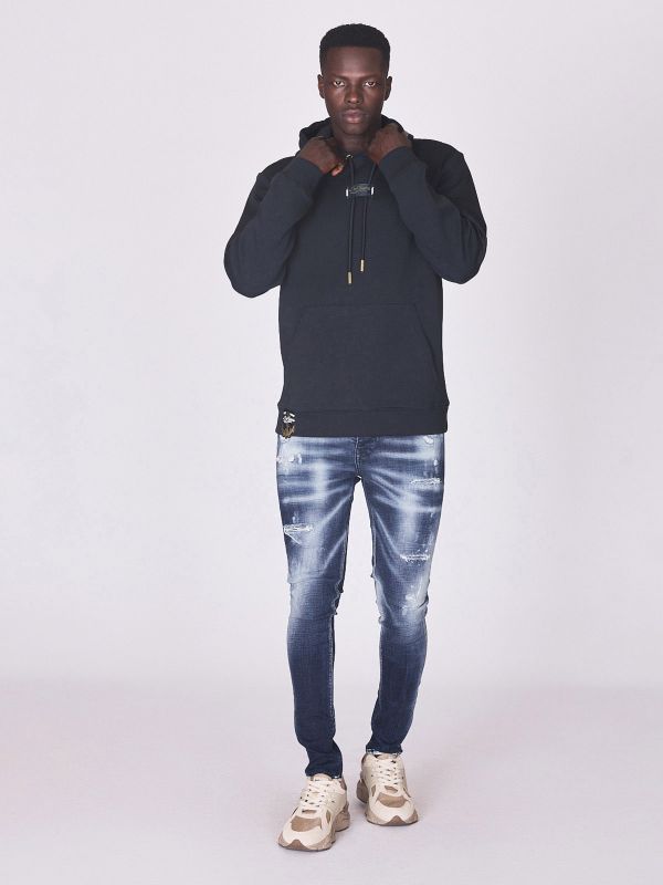 קפוצ’ון עם עיטורים בגב לגברים