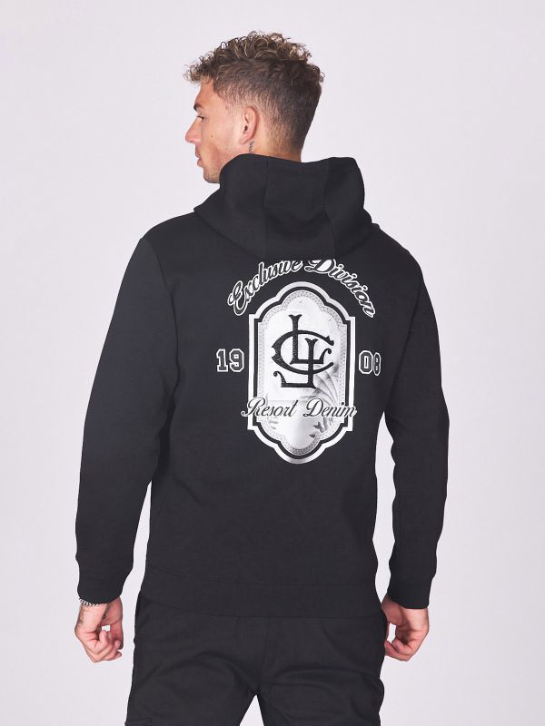 קפוצ’ון עם הדפס לוגו לגברים