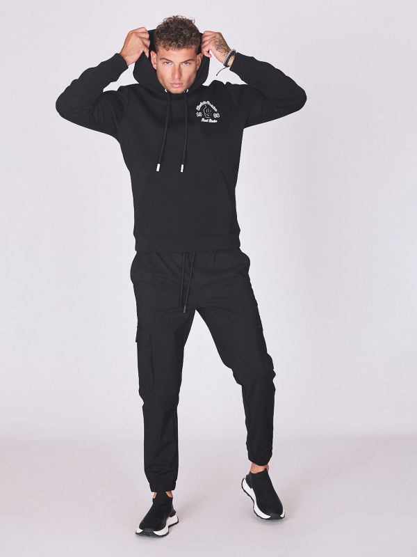 קפוצ’ון עם הדפס לוגו לגברים