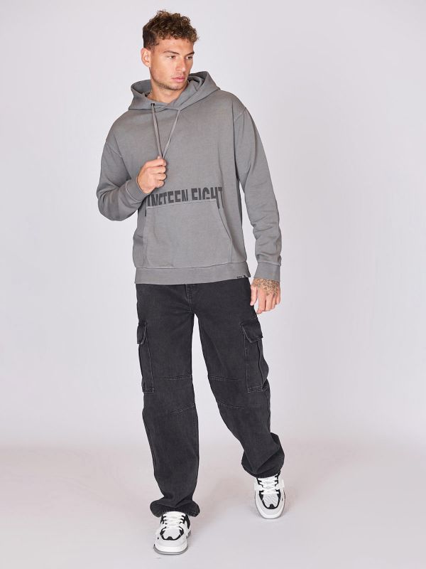 קפוצ’ון בסיסי עם הדפס לגברים