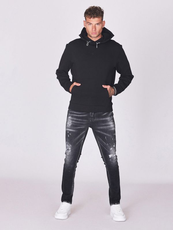 קפוצ’ון עם הדפס קטן לגברים