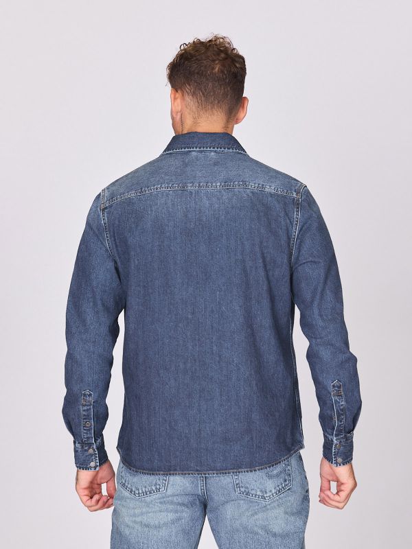 חולצת ג’ינס מחויטת לגברים