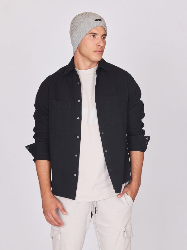 חולצת כפתורים מכופתרת לגברים