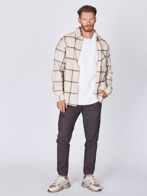 חולצת פלנל משובצת לגברים