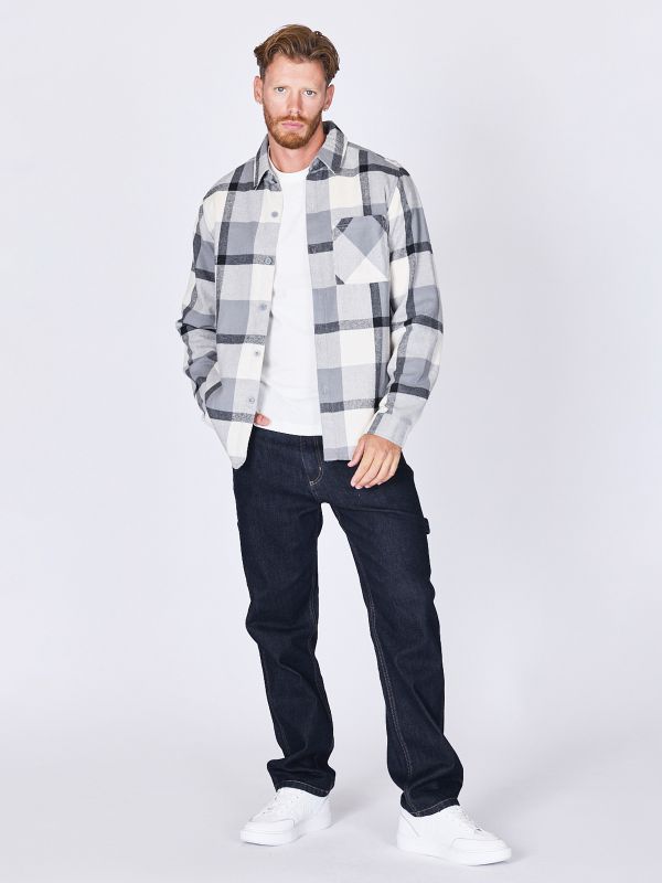 חולצת פלנל משובצת לגברים