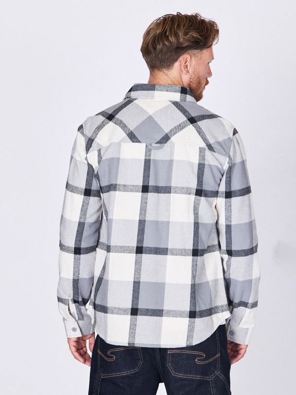 חולצת פלנל משובצת לגברים