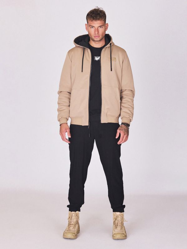 ג’קט דו-גוני עם בטנה כהה לגברים