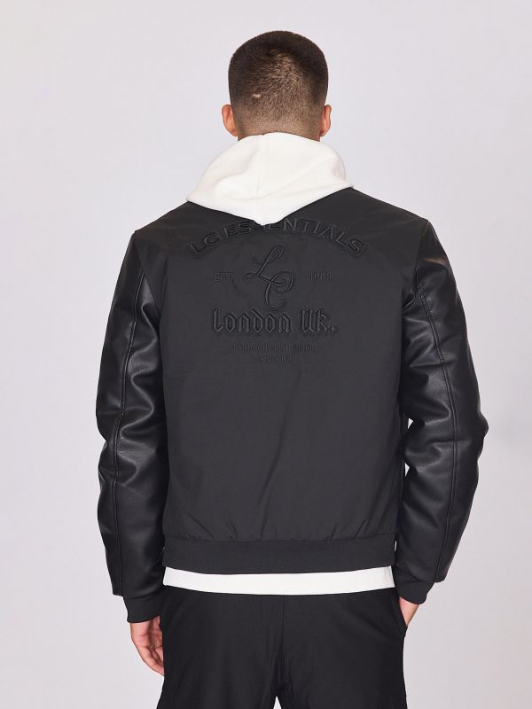 מעיל בומבר עם פרווה לגברים