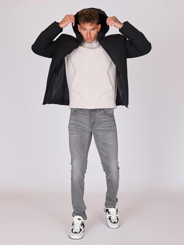 מעיל פאפר עם תפרים לגברים