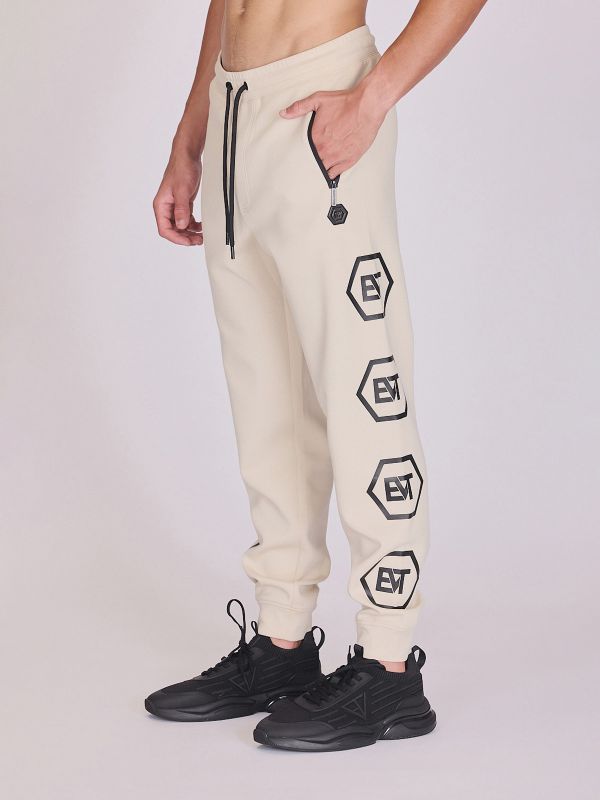 מכנסי טרנינג עם כיתוב לגברים