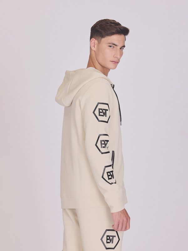 קפוצ’ון אוברסייז עם כיתוב לגברים