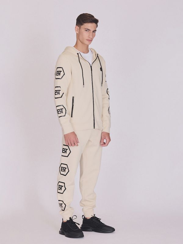 קפוצ’ון אוברסייז עם כיתוב לגברים