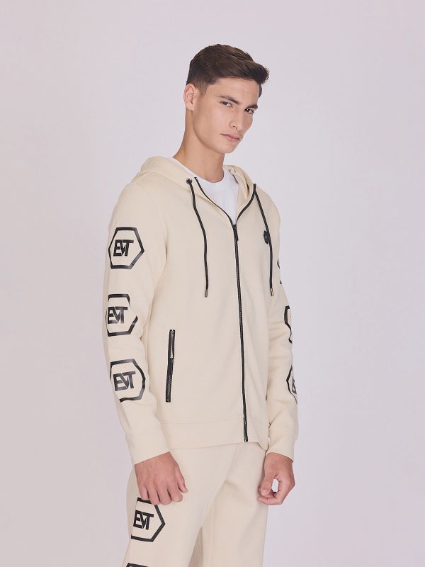 קפוצ’ון אוברסייז עם כיתוב לגברים