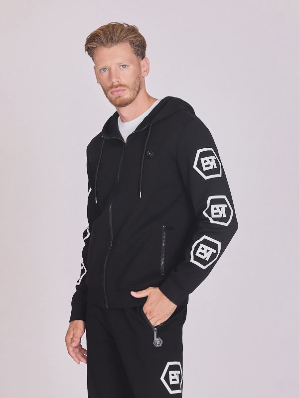 קפוצ’ון אוברסייז עם כיתוב לגברים