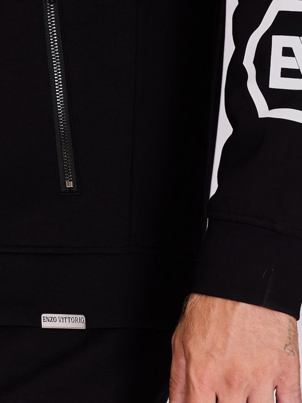 קפוצ’ון אוברסייז עם כיתוב לגברים