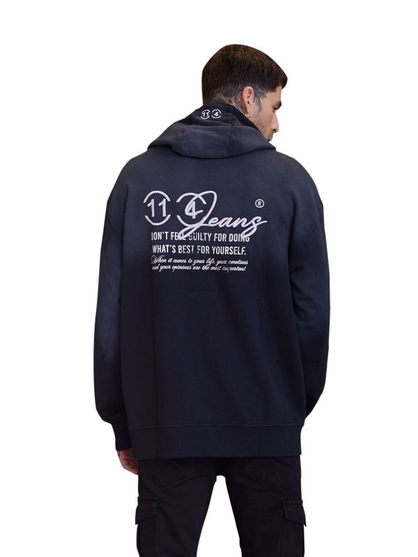 קפוצ’ון ELEVEN לגברים עם כיס קנגורו ולוגו מעוצב