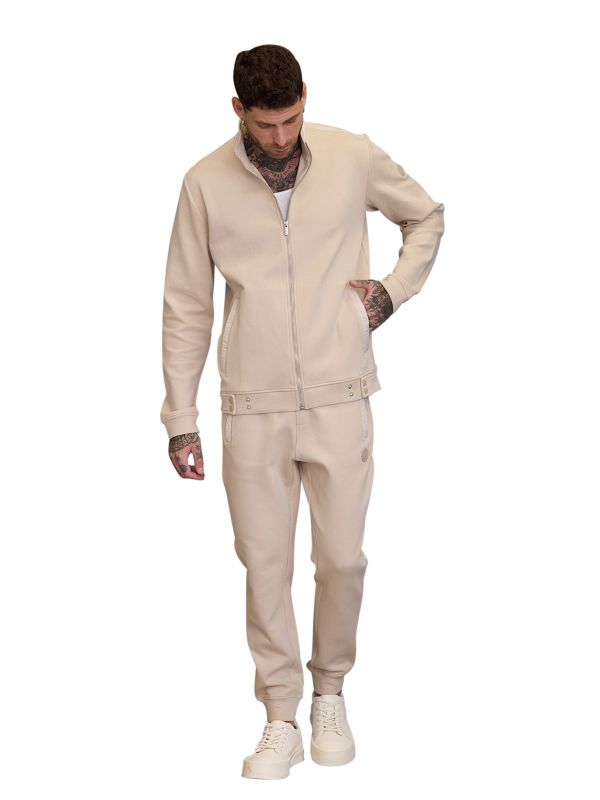 סווטשירט ELEVEN לגברים עם רוכסן מלא וקפוצ’ון