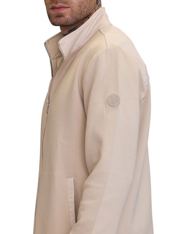 סווטשירט ELEVEN לגברים עם רוכסן מלא וקפוצ’ון