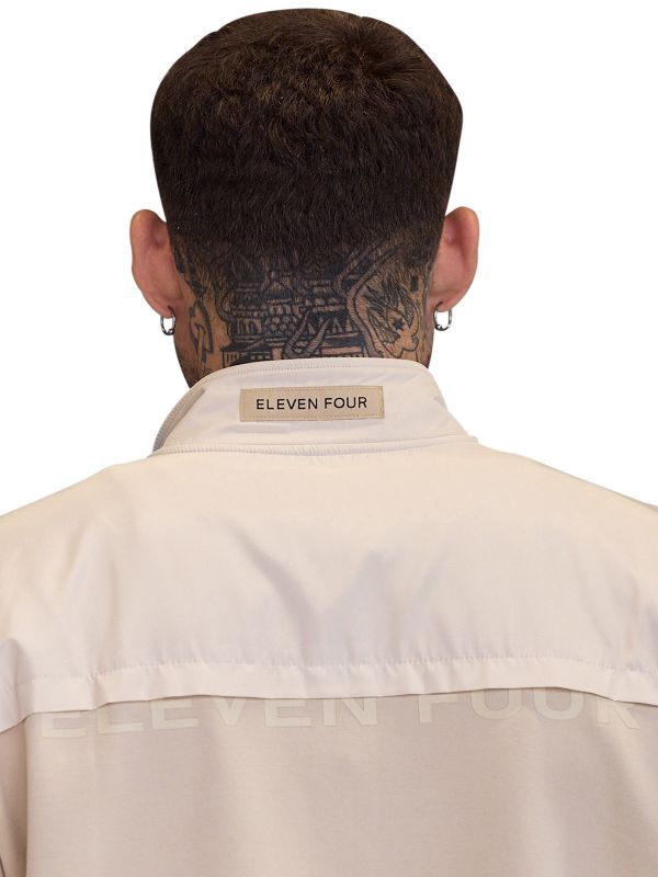 סווטשירט ELEVEN לגברים עם רוכסן מלא וקפוצ’ון