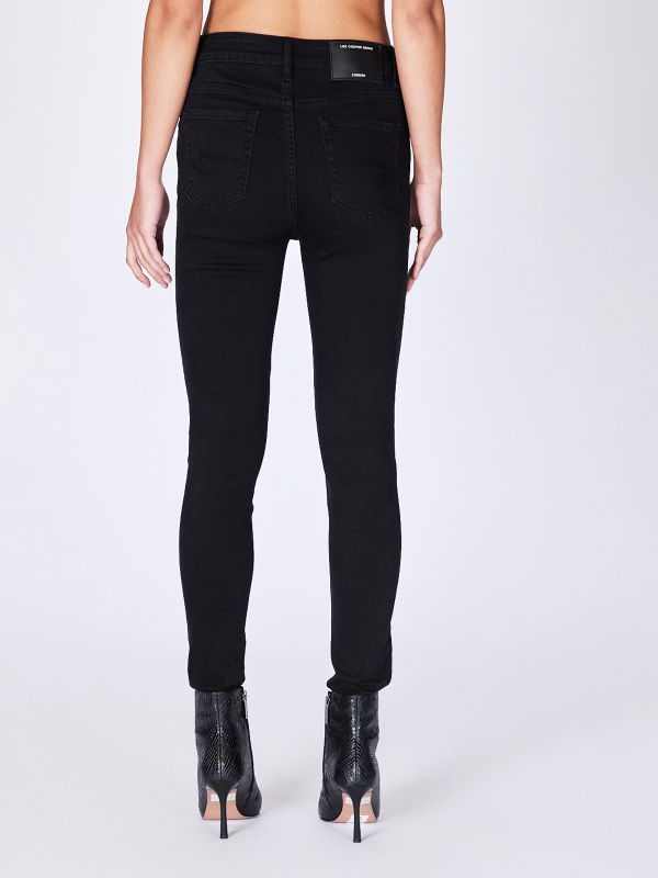מכנסי ג’ינס סקיני בגזרה גבוהה לנשים