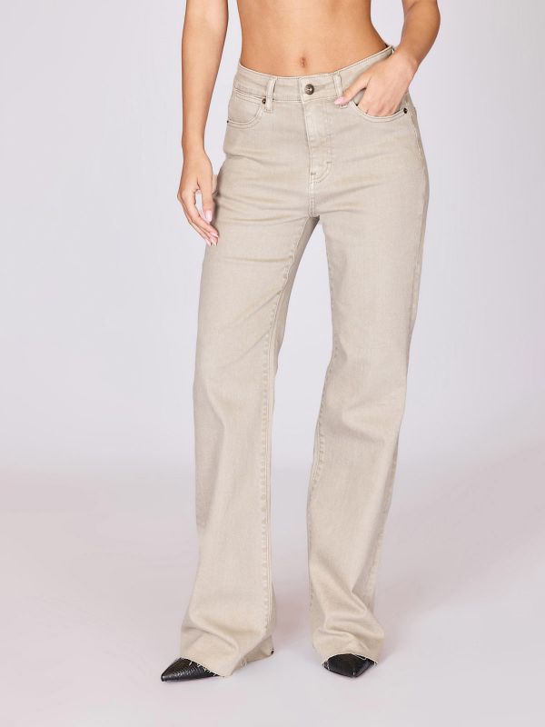 מכנסי בד רחבים לנשים