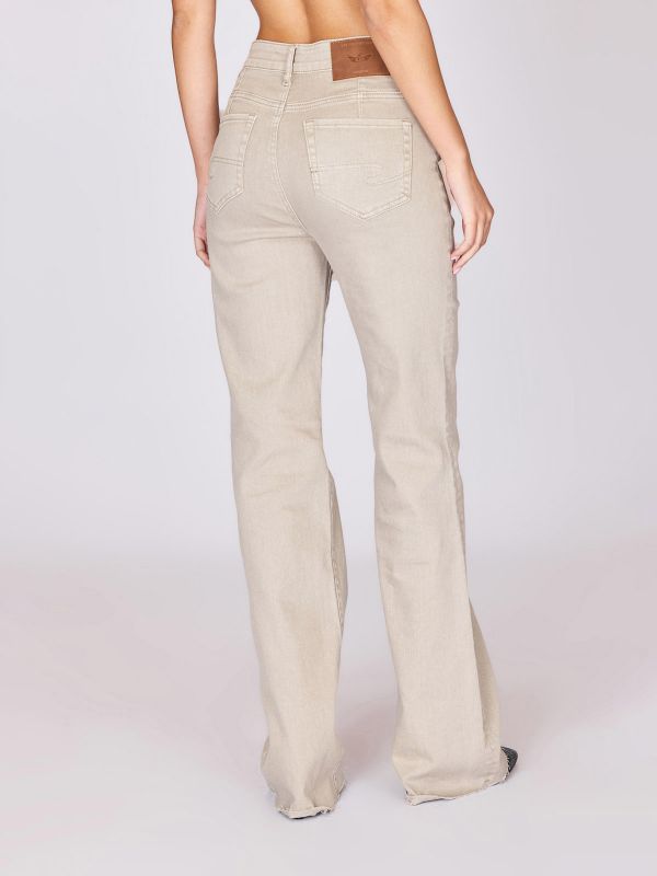 מכנסי בד רחבים לנשים