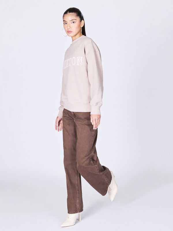 ג’ינס בגרה רחבה רחבים לנשים