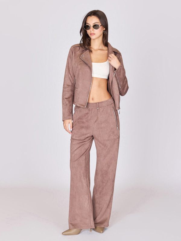 מכנסי טרנינג רחבים לנשים