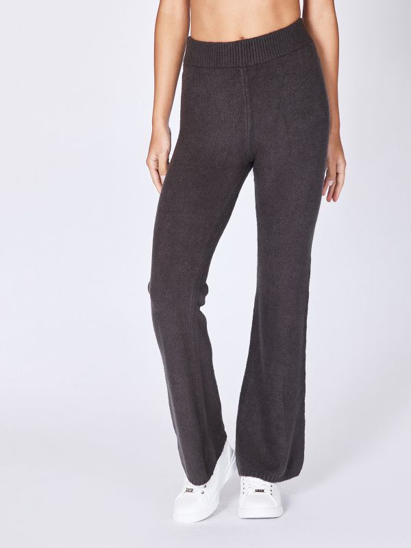 מכנסי סריג רחבים לנשים