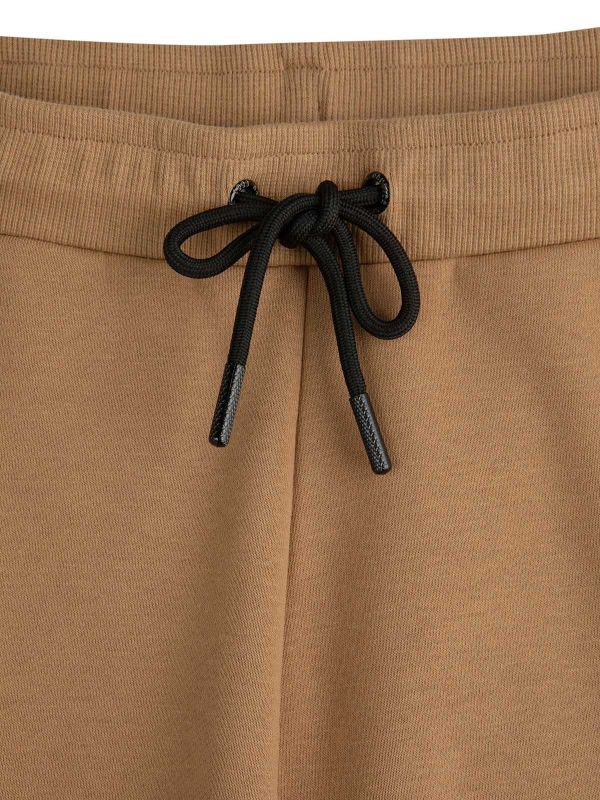 מכנס טרנינג עם גומי מתכוונן לבנים