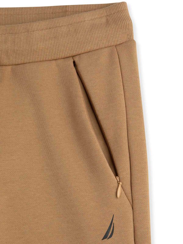 מכנס טרנינג עם גומי מתכוונן לבנים