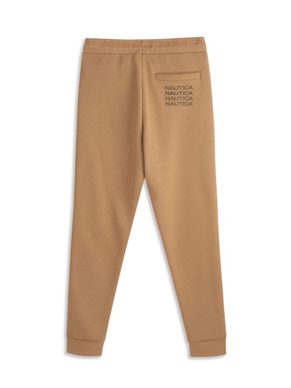 מכנס טרנינג עם גומי מתכוונן לבנים