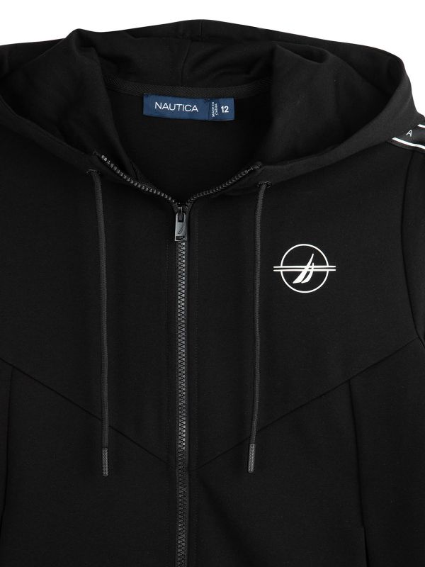 קפוצ’ון רוכסן עם פסים בנים