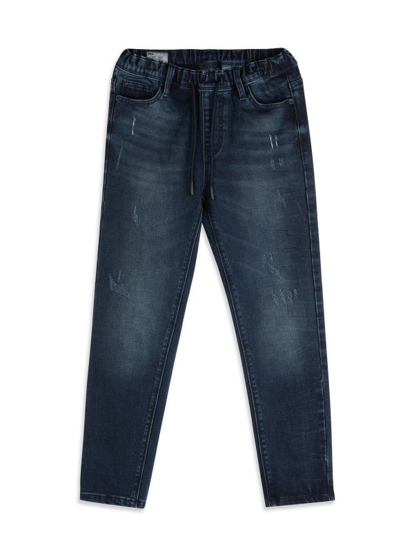 ג’ינס כהה עם אפקט בנים