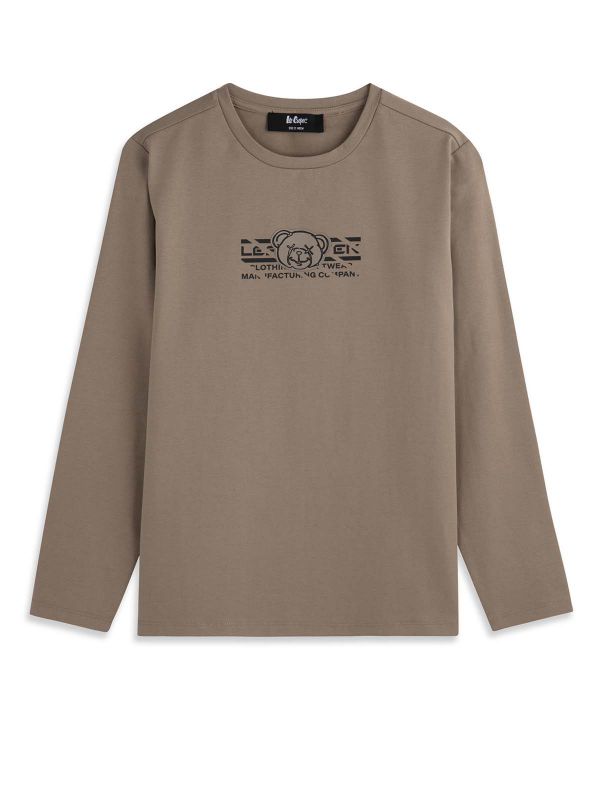 טי ארוך לוגו בנים