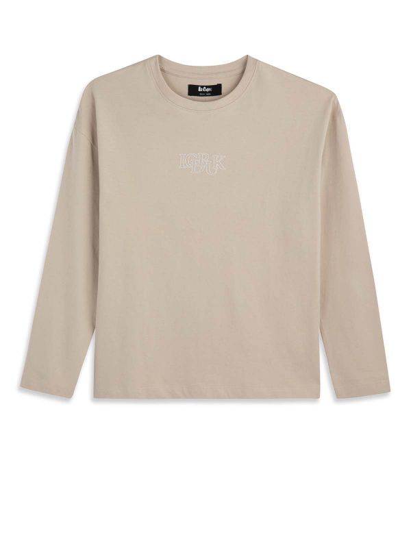 טי ארוך עם הדפס בנים