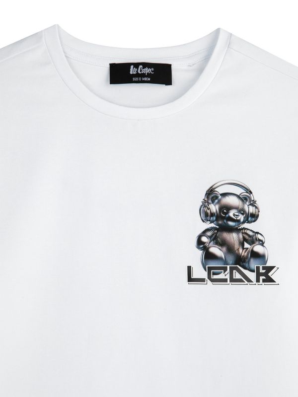 טי ארוך עם הדפס בנים