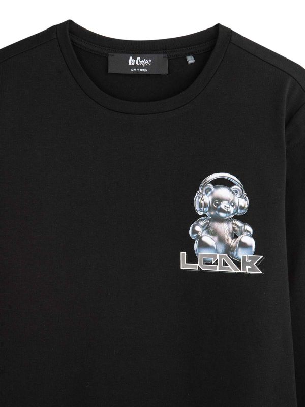 טי ארוך עם הדפס בנים