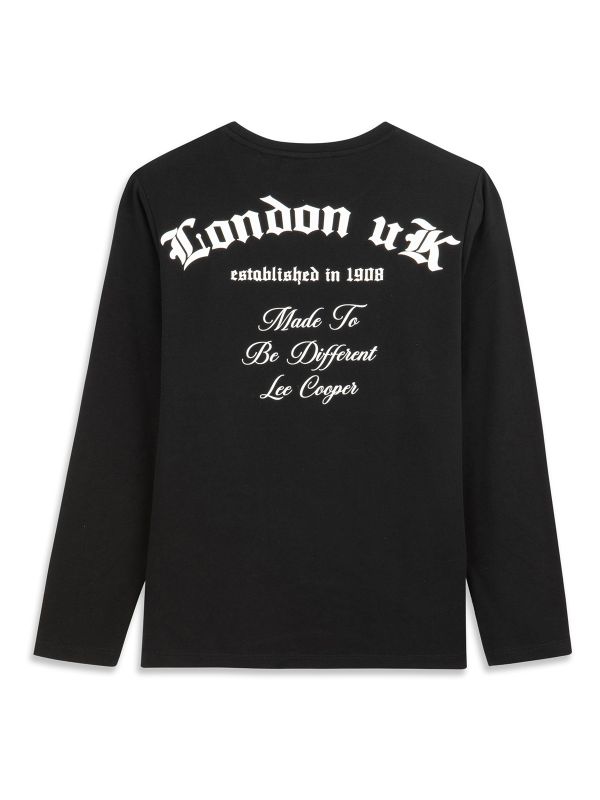 טי ארוך לוגו בנים