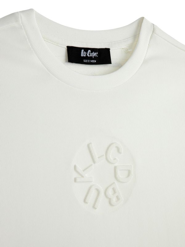 טי ארוך עם תג בנים