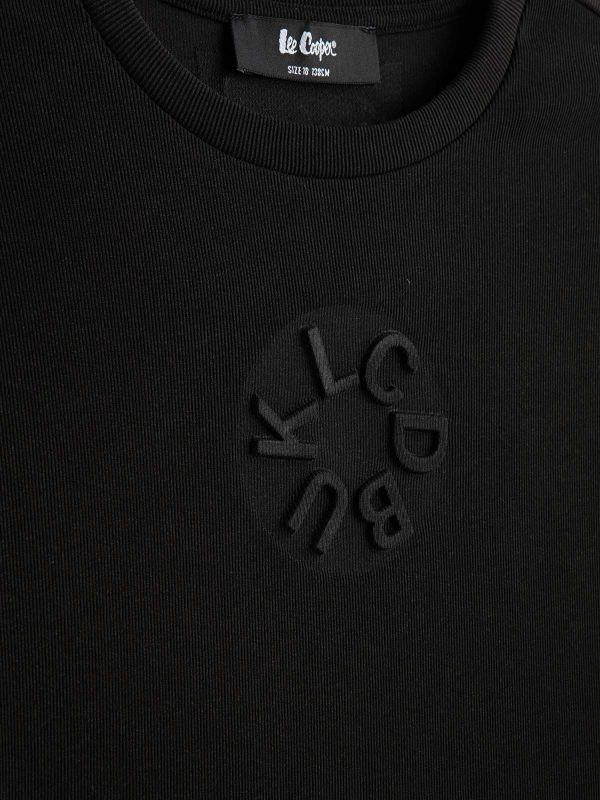 טי ארוך עם תג בנים