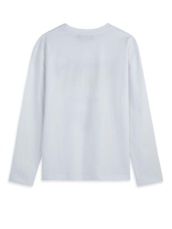 טי ארוך הדפס כיתוב בנים