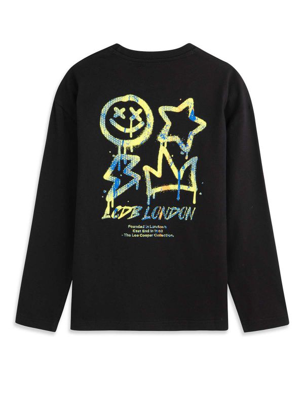 טי ארוך חלק בנים