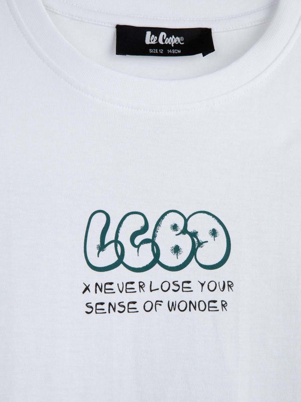 טי ארוך הדפס עדין בנים