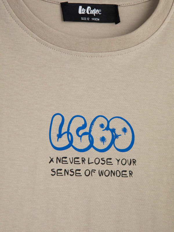 טי ארוך הדפס עדין בנים