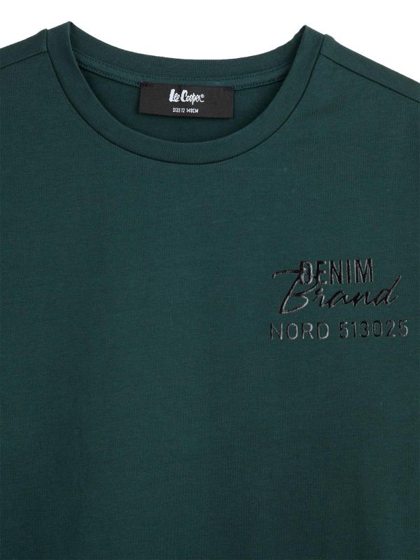 טי ארוך עם הדפס בנים